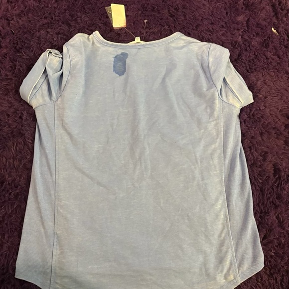 Light Blue Henley Shirt - Picture 3 of 3